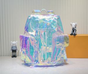 10A Christopher Sac extérieur femmes sport transparent et coloré modèle de luxe sac à dos M53286 Men de transparent confortable cristal grand taille 44x49x22cm cadeau