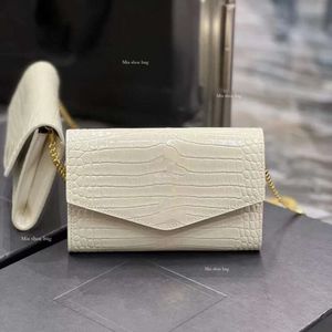 10a Clutch Designer Fashion One épaule Couleur solide EMED Sac de messagerie de chaîne de portefeuille en cuir premium avec boîte cadeau d'usine d'origine