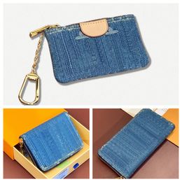 10a denim serie ontwerper portefeuilles heren en dames ritswortels munt portemonnees denim mini portemonnee sleutel porties kaartclip portemonnee lange ritsje portefeuilles clutch tas