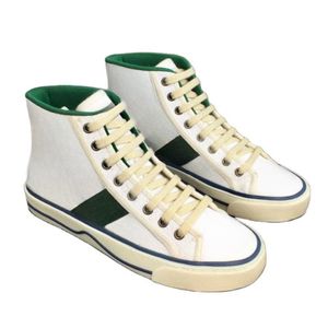 10A Designer Ace schoen Tenni borduurwerk beige ebbenhout lage sneaker groen rode strip sneakers rubberen zool luxe schoenmaat 35-45 schoenen