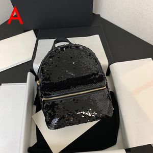 Sac de concepteur 10A Miroir de qualité sac à dos de luxe avec paillette de décoration de 25 cm avec boîte YC451