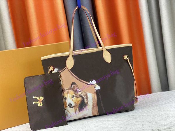 10a Bolso de diseñador bolsos de mujer de lujo con billetera de cuero de cuero de cuero para perros de cuero gato viejo bolso de hombro de flores mm bolsas m40995 alta calidad