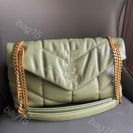 10A Sac de créateur Petit sac à rabat à enveloppe souple Cuir d'agneau matelassé de haute qualité Sacs de qualité artisanale yslbag Sangle de chaîne coulissante portée à l'épaule ou en bandoulière