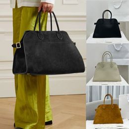 10a Designer Bag The Row Margaux Bag Luxe Suede echte lederen dames TOTE TACE Casual Shopping Sport Travel Messenger schoudertas Tas Turn Top Quality