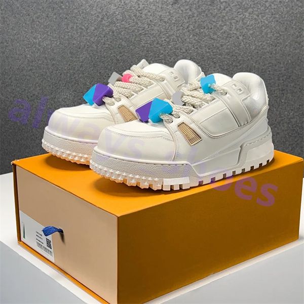 10A Designer Casual Chores Men Trainer Maxi Sneaker Multicolor INK INKET Classic Sole épaisse semelle surélevée Shoe Denim Match Rubber A48