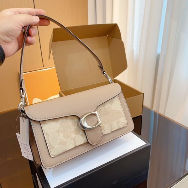 10a Designer Classic Jacquard Fabric Style Polied Grain Grain Leather Tabby Underar Handbag Card Silon COCOCICK_