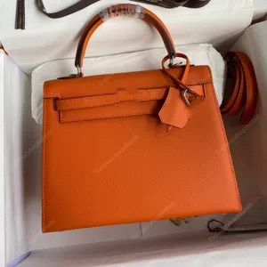 10A sac à bandoulière design Mode grand sac fourre-tout sac à bandoulière 32CM peau d'epsom grand sac de créateur fil ciré à la main couture sacs blanc vert orange pour femmes avec boîte