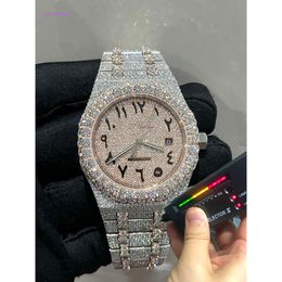 10A Designer Diamond Watches Limited sale horloge puur met de hand ingelegd op maat moissanite luxe volledig diamanten uurwerk doos en papier Luxe horloge