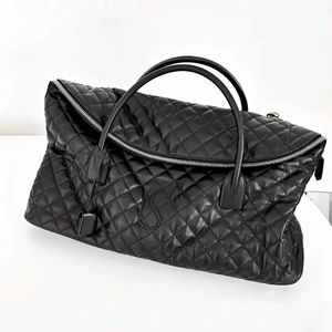 10a es gewatteerd lederen reistas ontwerper handtas luxe cross body koppeling lederen vrouwen mannen houden zakken zwart grote capaciteit tote schouder bovenste handgreep duffle tas