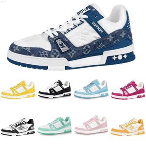 10A Designer Flat Sneaker Trainer Casual schoenen denim canvas lederen wit groen rood blauw letter mode platform heren dames lage trainers sneakers 36-45