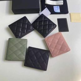 10A Designer Paris Plaid Style High -End heren CC Wallet Credit Card Holder Wallet Dames Wallet Luxe vouwhandtas portemonnee 50