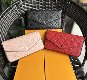 10A Designer portemonnee damestassen handtas portemonnee aan ketting reliëf woc crossbody tas luxe tassen sling bag Damestassen felicie lady portefeuille m61277