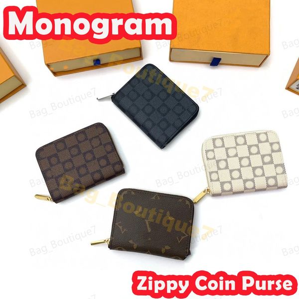 Pourses de concepteurs 10a 10a Mini Mini sac à main de monnaie zippy pour hommes et femmes 2024 Nouveau portefeuille 10a portefeuille Zippy Coin Purse Sac Money Sac Femme Plaid Carte Tolders with Box