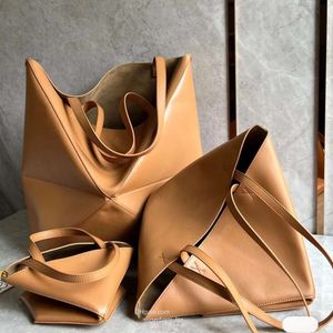 10A designer draagtas opvouwbare handtas onderarmtas damestassen schoudertas boodschappentassen met grote capaciteit puzzelvouw tote met doos