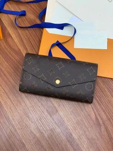 10a Designer Women's Famous Brand Wallet Wallet portefeuille Victorine Women's Card Holder Louissity Brown Flower Vutonity Orange Box Boîte Portefeuille Long 02