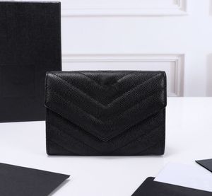 10a Designer Femme Femme Boîte d'origine Boîte de luxe Luxury Geatine en cuir Véritage Caviar Classic Classic Designer Long Wallet Holder Brand Wallet 62
