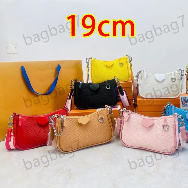 10A Bolsa fácil con correa Bolsos de hombro Bolsos de diseño de lujo Bolsos cruzados de cuero para mujer Bolsos cruzados de cuero de moda Bolsos de diseñador Bolsos de cadena