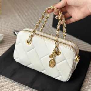 10A Fashion Handbags doubles luxurys femmes Pillow Designer Sac Lettre de mode français Bowling Large-capacité Haute Lady authentique Qualité CR ODBW