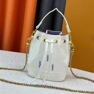 10A Fashion Noe Designer Nano Bucket Handbag M46291 Sacs High Pu Sacs Pu M81266 Couver Tote Sac Flower Flap Quality Mini 16cm wo Aigw