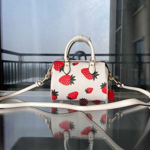 10A Fashion Strawberries Totes Hands Sacs Femme Sac Boston Sacs Handbag Cuir Designer Luxury Crossbody Bodage Sac à main