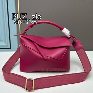 10A Fashion tote ontwerperstas Luna schoudertas puzzel grote capaciteit rits leer linnen verstelbare riem flap crossbody kleine crossbody heuptas gratis verzending