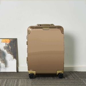 Valise de chariot de mode 10A Valise d'embarquement de bagages de concepteur Alliage d'aluminium et de magnésium, bagages de voyage et de loisirs de grande capacité en pouces 240115