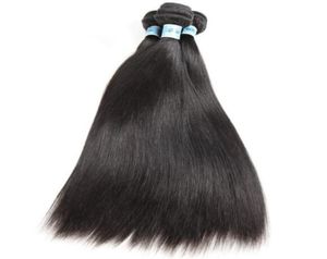 10A Grado Natural Negro Color Siloso Virgen China Virgen Humana Cabello Bundles para Mujer Negra Express Fast Express Entrega1429526