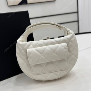 10A haute qualité designer pochette mini sac fourre-tout sacs à main de luxe 16cm sac de caviar en peau de vache sacs à fermeture éclair pour femmes pochette blanc changement sac à main emballage de boîte-cadeau