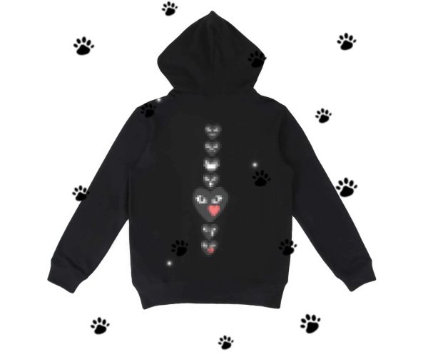 10A Sweats à capuche pour hommes de haute qualité Com Des Garcons PLAY Sweat CDG Noir Multiheart Zip Up Sweat à capuche XL Marque Noir Nouveau