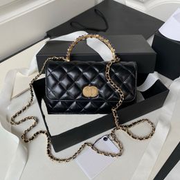 10a Hoogwaardige Designer Pearl Handtas Ketting Wallet Mini Crossbody Body Fashion Wallet Luxe Mini Women's Bag Box verzonden naar FedEx