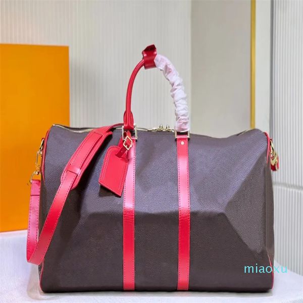 Les sacs de bouchons de luxe 10A de haute qualité transportent tous les bandoulllere 50 cm femmes sacs de voyage hommes classiques