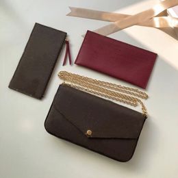 10a de haute qualité Multi Pocket trois pièces Portefeuille de luxe Mini sac à bandoulière Crossbodybody Sac concepteur de sacles de sac à main pour femmes Sac à main de luxe pour femmes Sac à main 115