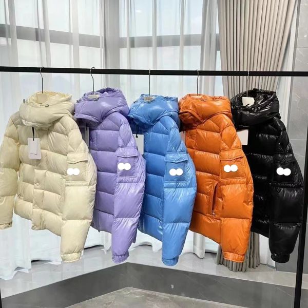 10A haute qualité hiver hommes vers le bas Parkas vêtement d'extérieur à glissière à capuche à manches longues épais support Dollar Parka manteaux brillants