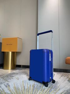 10A Horizon 55 Boarding Designer koffer High-end echte lederen trekstaafdoos opbergtas Grote capaciteit Vrije vrijetijds Travel Rolling Lage Trolley Case