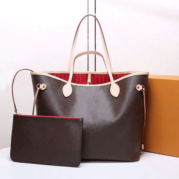 10A Vendre Hot Vendre Classic Shoping Sac Designer Femme Tote Sag Café Grille Modèle Luxury Brands Hands Sacs Ne jamais faire ses achats Femmes complètes Big Mandbag Momm Mommy Bag Weekend Travel