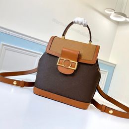 10A L Bolso Mochila de moda Estilo Mujeres hombres bolso Bolsos de cubo Diseñador Lona superior Seguridad Hebilla magnética Portátil Gran capacidad 20 cm L173