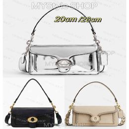 10a Luxury Designer Mirror Shine Silver Mini Tabby 20 Sacs d'épaule Sac Merfle Sac à bandoulière Small Great Leather Letterc Fashion High Fashion Cross Body Body Y2K