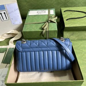 10A Bolso de lujo Marmont Bolso cruzado Bolso de diseñador Moda Cadena metálica Bolso de hombro bonito clásico Corazones Cuero real Carteras de alta calidad Los mejores regalos Monedero