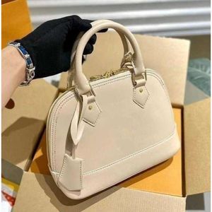 10A Bolso de diseñador para mujer de lujo Alma BB Shell Carta Bordada Bolsas de hombro Lady Messenger Retiro Shell Lock Crossbody Bag Mujer Bolso de alta calidad