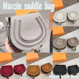 10A Marcie zadeltas Top generfd kalfsleer Tan handtassen Klassiek echt leer damesportemonnee Luxe dame clutch bag Crossbody avondtas merk schoudertas met doos