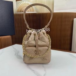 10A Mirrior Quality Re Bolso de nailon Bolso de diseñador de lujo Bolso de cubo Bolso con cordón clásico Bolso de hombro hobo de moda Bolso de mano de nailon para mujer Mini bolsos de cubo dúo