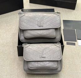 10a miroir en cuir authentique en cuir niki crossbody sac de femme de luxe sacs de messager de luxe sacs enveloppe du rabat d'embrayage