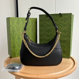 10a Bolsa de qualidade espelhada Bolsa Crescent Designer Bolsa Crossbody Bolsa de Ombro Feminina de Couro Hobo Bolsa Feminina Padrão Bolsa Crossbody Bolsa de Compras de Luxo