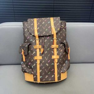 10a Mirror Quality Designer Backpack Christopher Rucksack Man Sacs d'épaule Classic Handsbag Patchwork Patchwork Schoolbags Travele