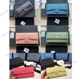 SAC Femme schoudertas Designer Wallet Luxury Card Classic Long C Wallet Holder Casual Checkbook Cards Plain Flap Kalfsleer Schapenvachttas Tas Munt Portemortels Wallets 10a Top