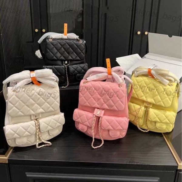 Sac de créateur de qualité miroir 10a Sac à dos de vacances sucré avec motif en cuir en cuir de cire d'huile sac à dos sac à dos de grande capacité Sacs d'école