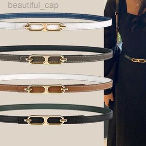 10a Mirror Quality Designer Belts geschikt voor slanke tailleband dames echte lederen bijpassende jas wollen jurk met taille sluiting decoratie