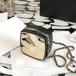 10A Mirror Quality Designer Cosmetic Bag Women ijdelheid met ketting Cross Body Tassen Echte lederen luxe make -uptassen met doos C083