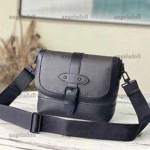 10A Miroir Qualité Designer Moyen Messenger Sac 36cm Hommes Toile Enduit Enveloppe Lettre Sacs Sacs À Main De Luxe Noir Flap Bourse Bandoulière Bandoulière Sac À Bandoulière