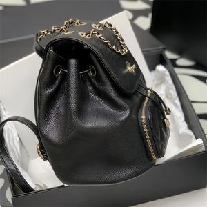 10A Mirror Quality Designer original Caviar Diseñador de cuero mochilas Combaces Bolsas de moda Bolsas de moda con caja C138